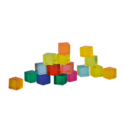 Acrylic building cubes, 100 pieces