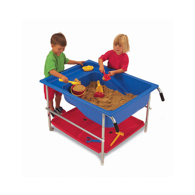 Sand water table, blue