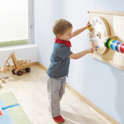 Gear Wheel with Rubber Balls Wall Panel