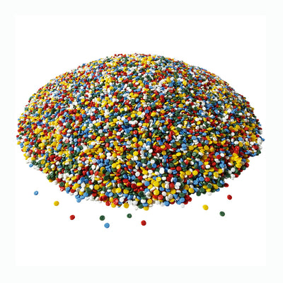 Plastic granules, various colors