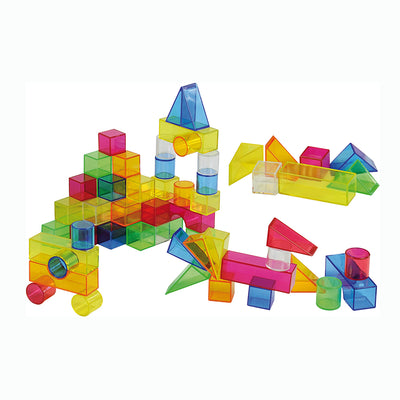 Light building block set, transparent, 50 pieces