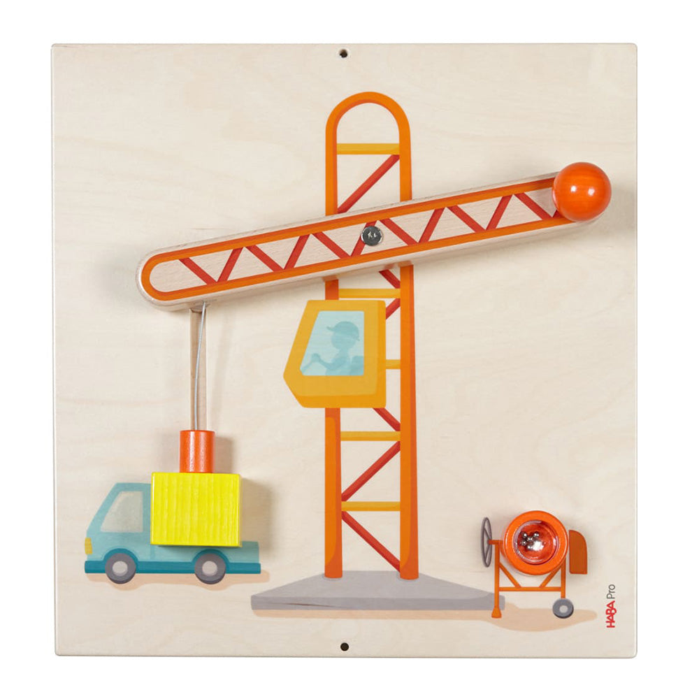 Construction Crane Sensory Activity Wall Panel